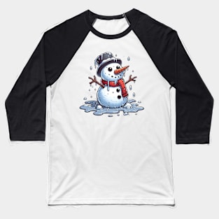 Melty The Snowman Baseball T-Shirt